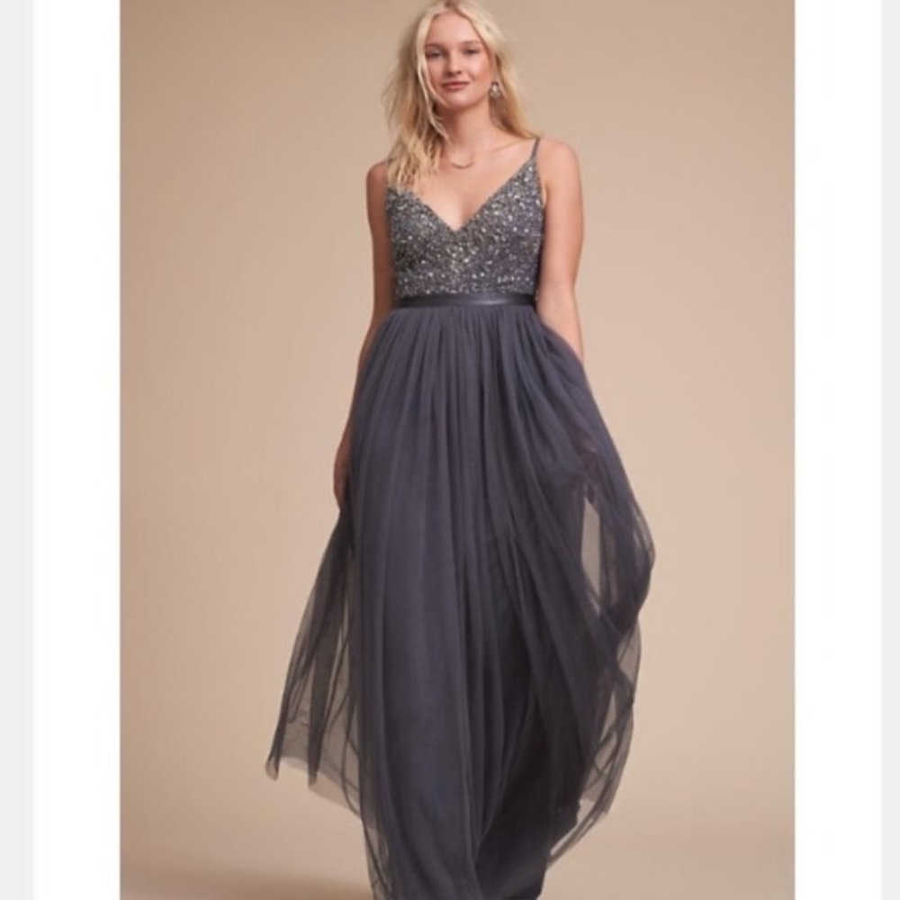 BHLDN Avery Dress Hydrangea Size 6